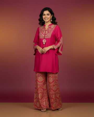 Hot Pink Formal Ready-to-Wear Cord Set