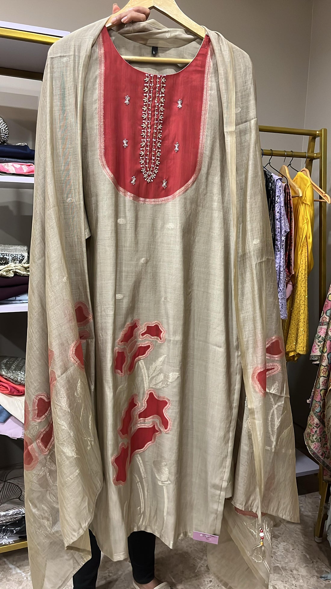 Golden Beige Formal Ready-to-Wear 3-Piece Suit